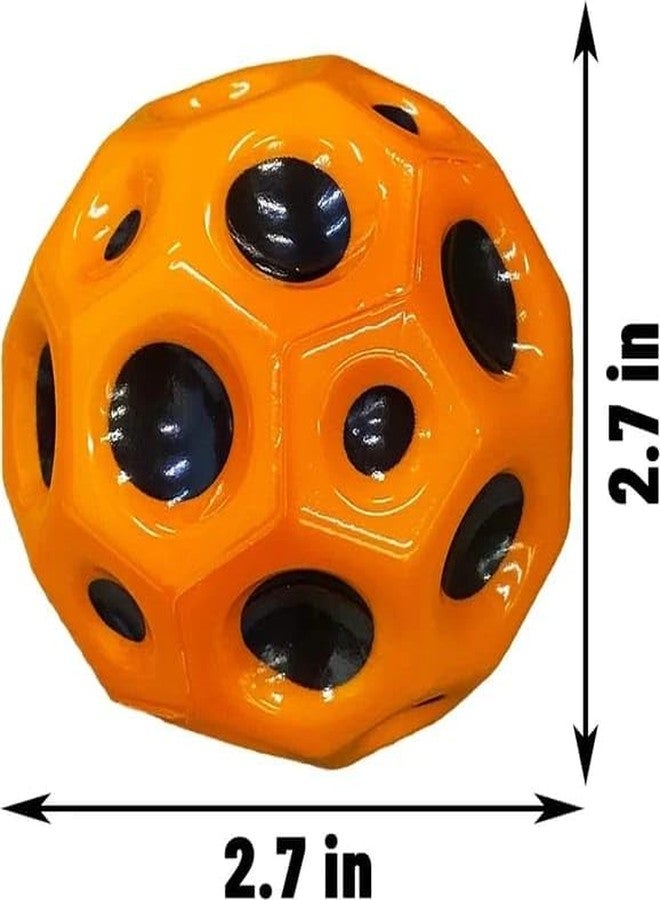 Tera13 TERA 13 Super Bouncy Moon Ball Toy for Kids (Pack of 2) | Return Gifts for Kids | Soft Rubber Bounce Ball | Easy Grip Sports MoonBall | Indoor, Outdoor Toy | Random Colour (2 PCS) - Image 4